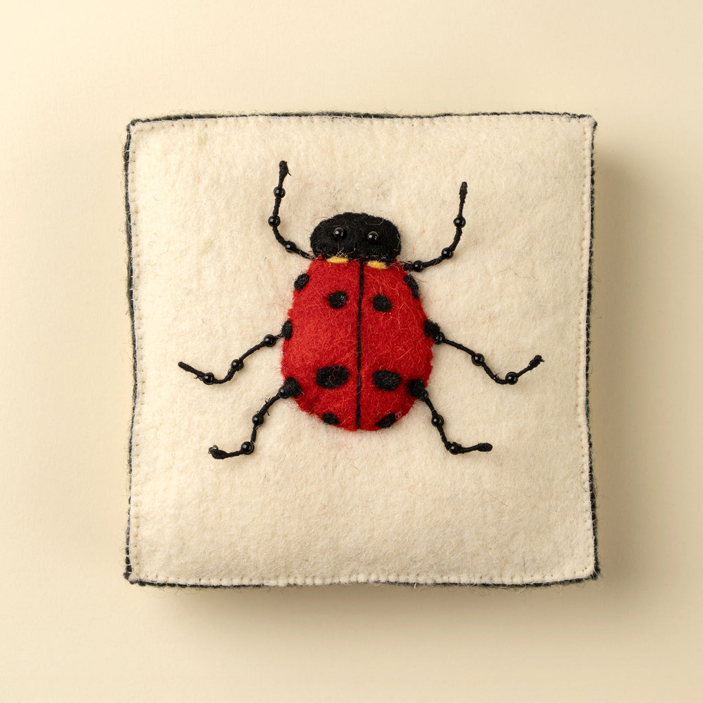 Ladybug Felt Wall Plaque