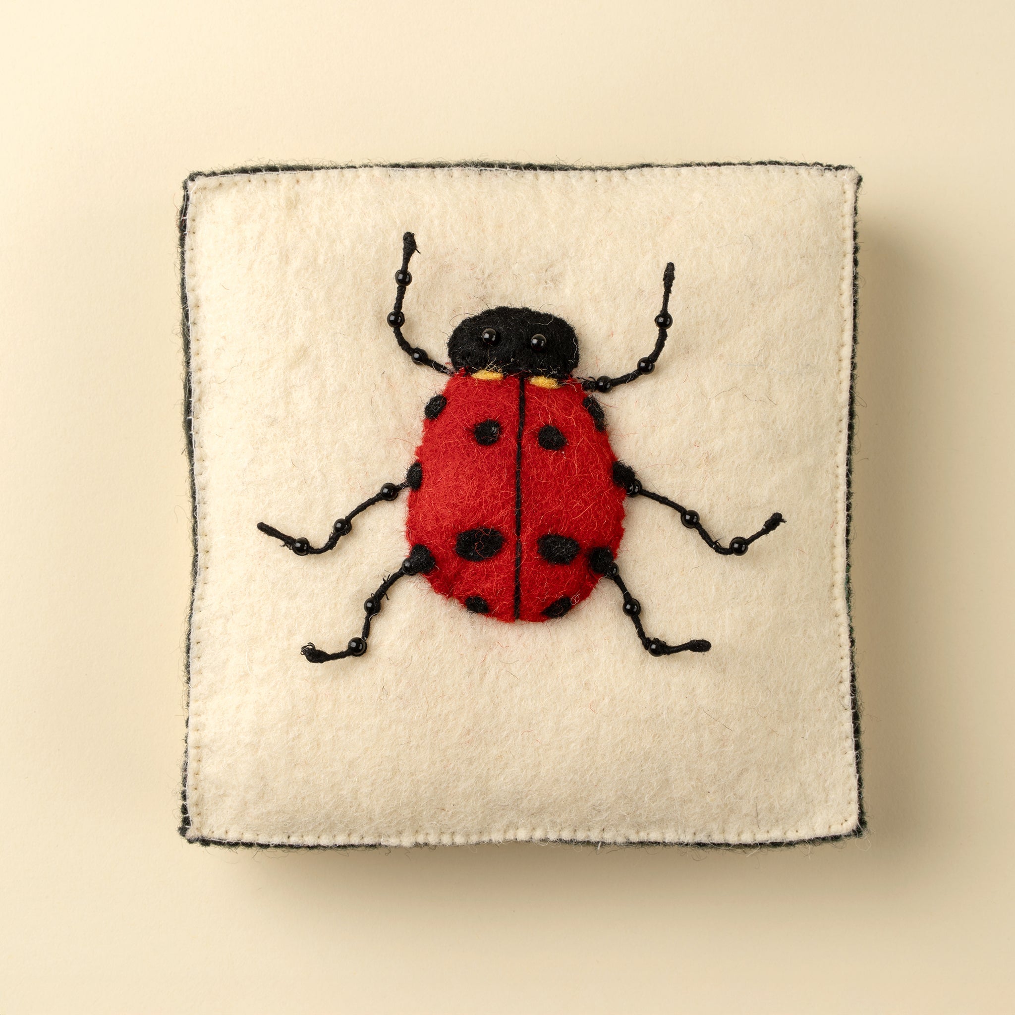 Ladybug Felt Wall Plaque