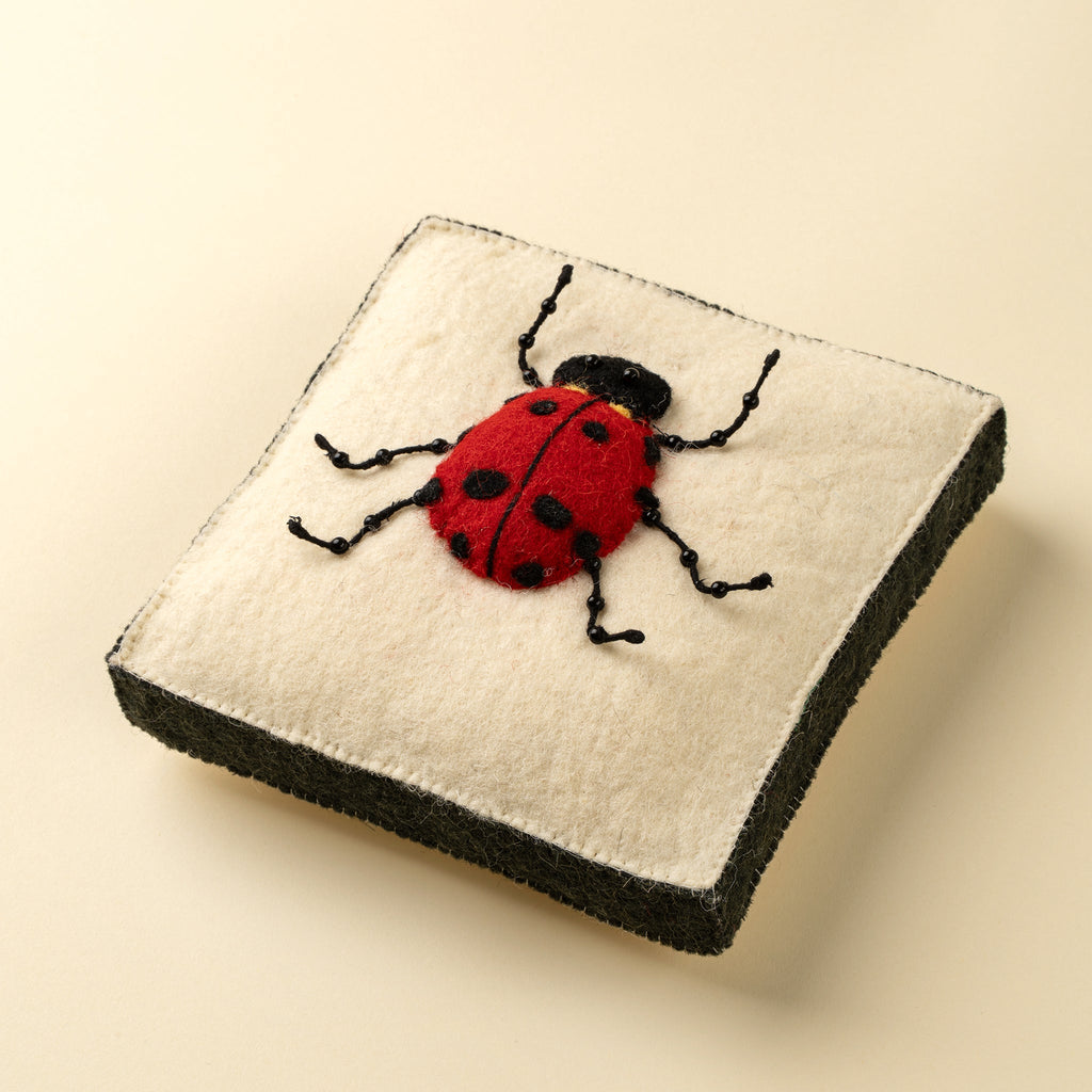 Ladybug Felt Wall Plaque