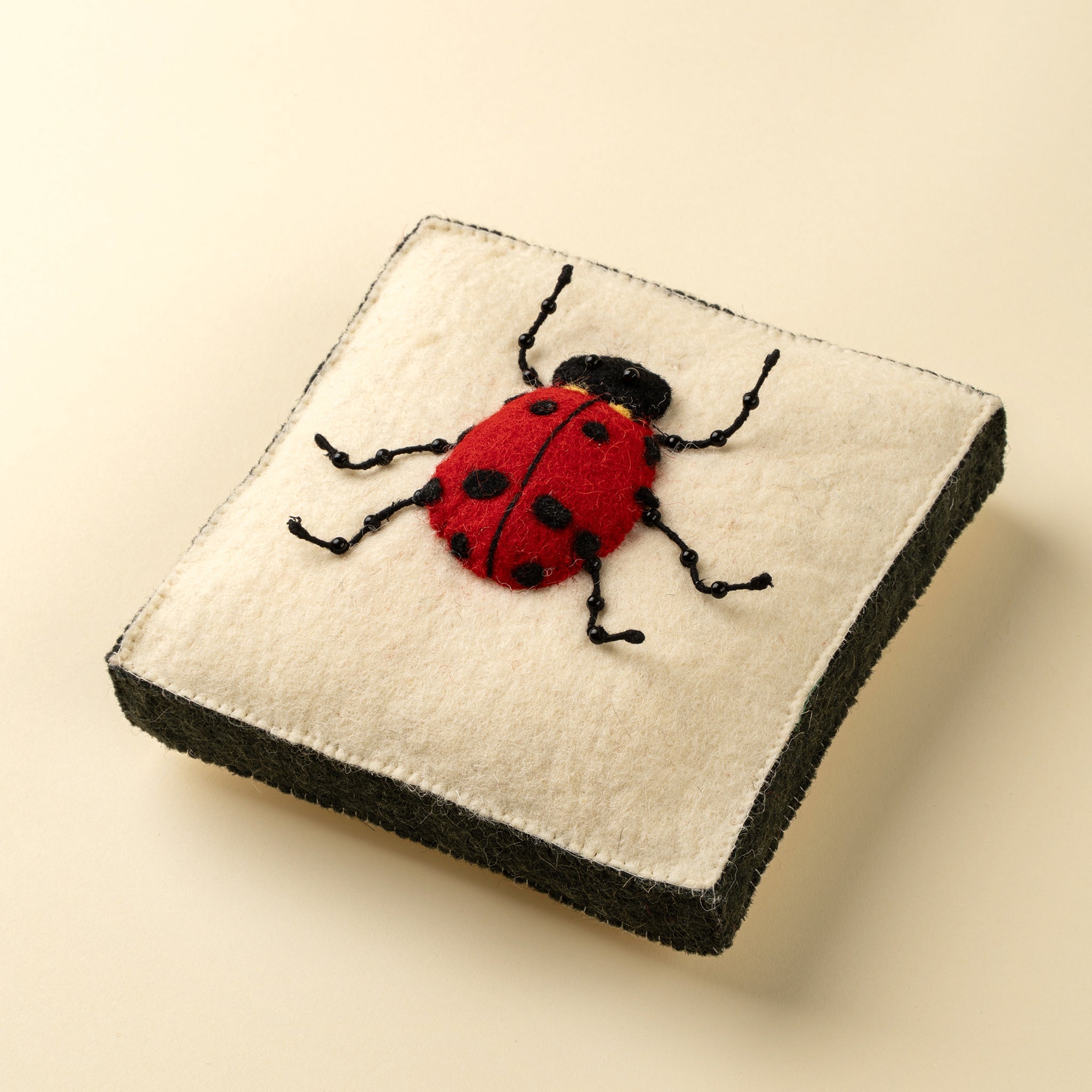 Ladybug Felt Wall Plaque