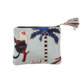 Tropical Monkey Embroidered Pouch