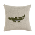 18x18 Crocodile Knit Pillow
