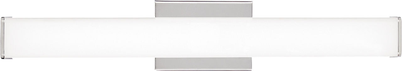 Lynn 25 Bath White Glass Satin Nickel LED 3000K 90 CRI90 cri 3000k 120v