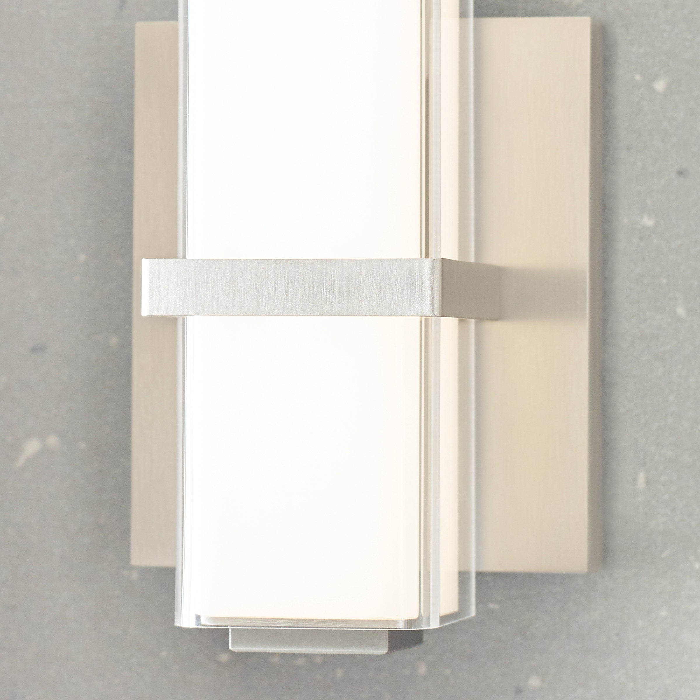 Milan 13 Bath 13" Small White Glass Satin Nickel LED 90 CRI 3000K 120V