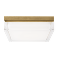 Boxie Large Flush Mount Large Natural Brass LED 2700K 90 CRI 2700k 120v-277v