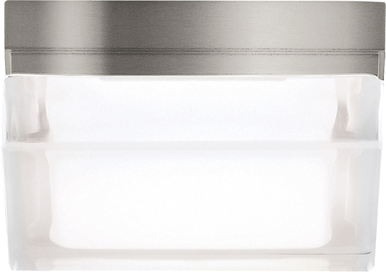 Boxie Small Flush Mount Small Satin Nickel 2700K 90 CRI led 2700k 120-277v