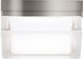 Boxie Small Flush Mount Small Satin Nickel LED 3000K 90 CRI3000k 120-277v
