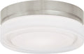 Cirque Small Flush Mount Small Satin Nickel LED 2700K 90 CRI 90 cri 2700k 120v-277v