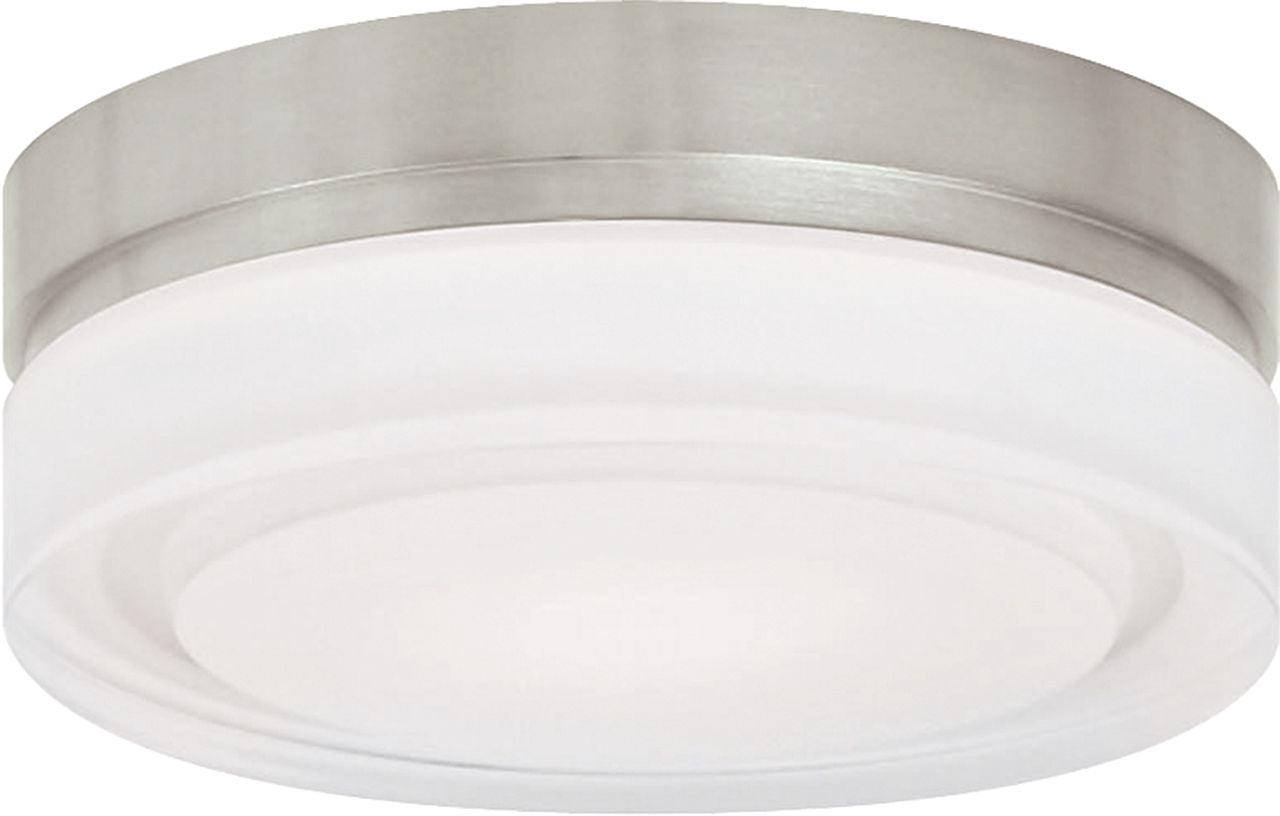 Cirque Small Flush Mount Small Satin Nickel LED 2700K 90 CRI 90 cri 2700k 120v-277v