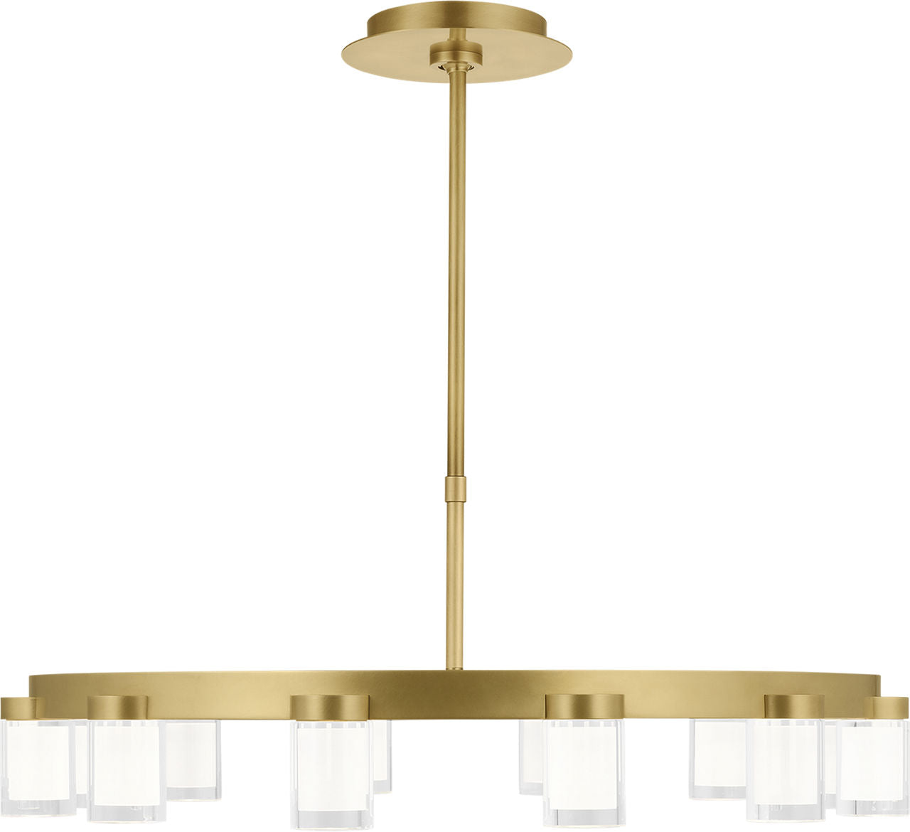 Esfera Medium Chandelier Natural Brass Integrated LED 2700K 90 CRI 277V