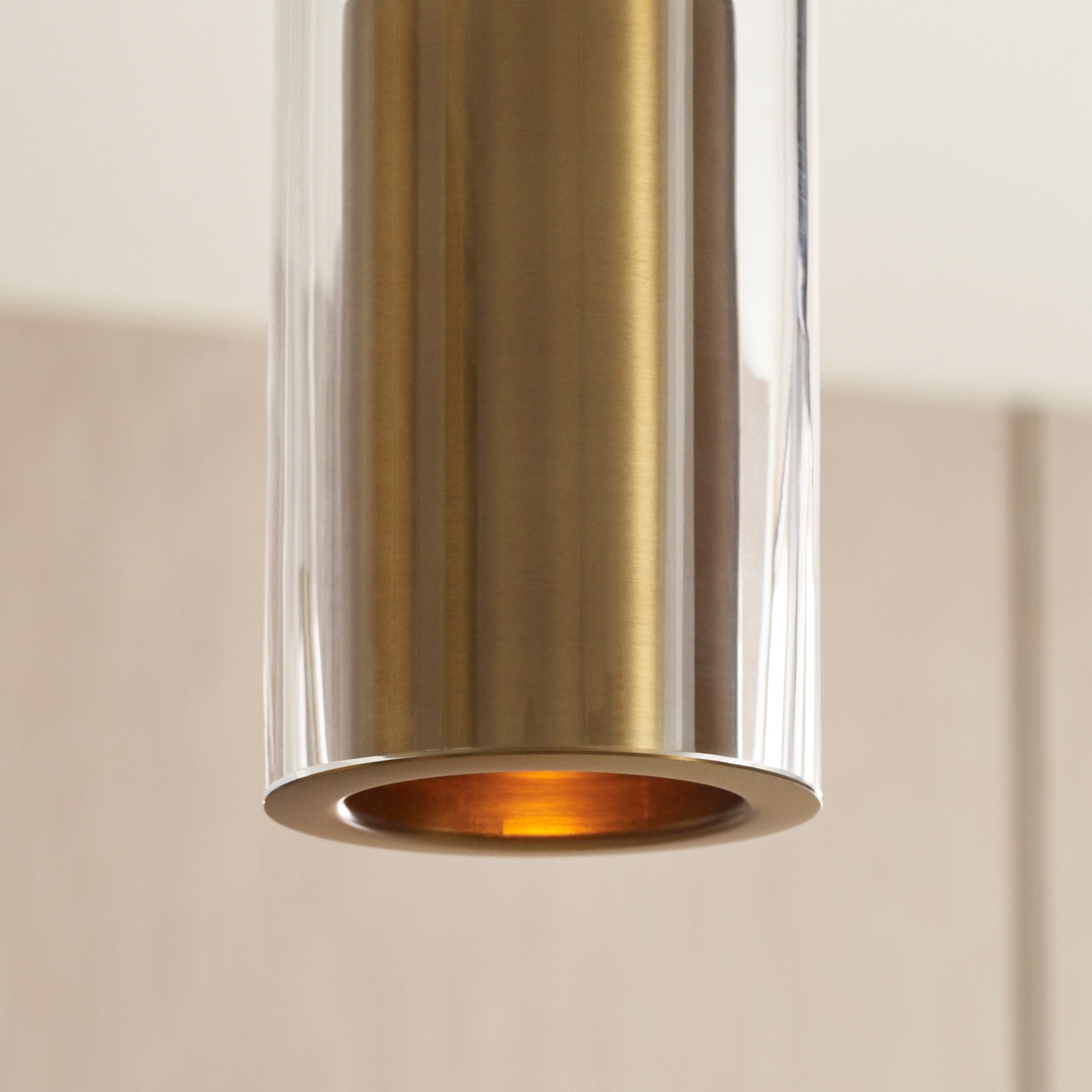 Captra Pendant | Aged Brass | Clear glass Monopoint Bulb(s) Included