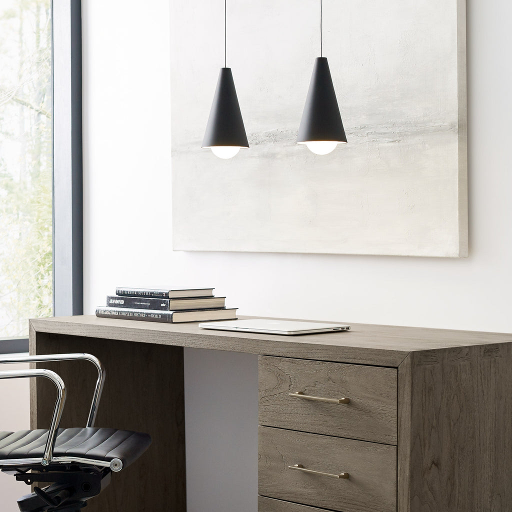 Joni Mini Pendant | Nightshade Black | Frost Glass Monopoint Bulb(s) Included