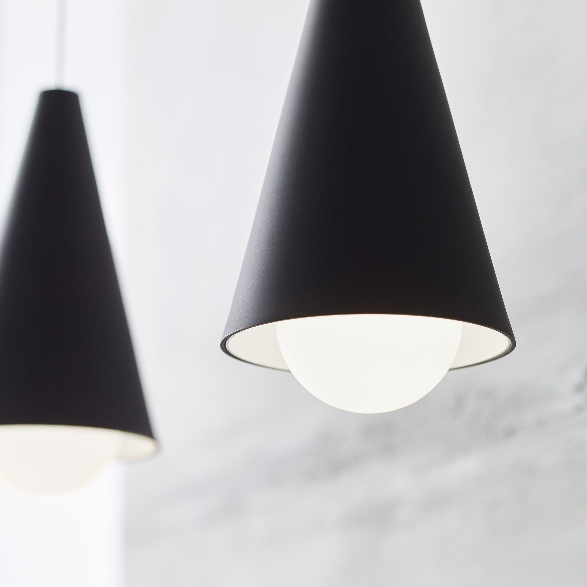 Joni Mini Pendant | Nightshade Black | Frost Glass Monopoint Bulb(s) Included