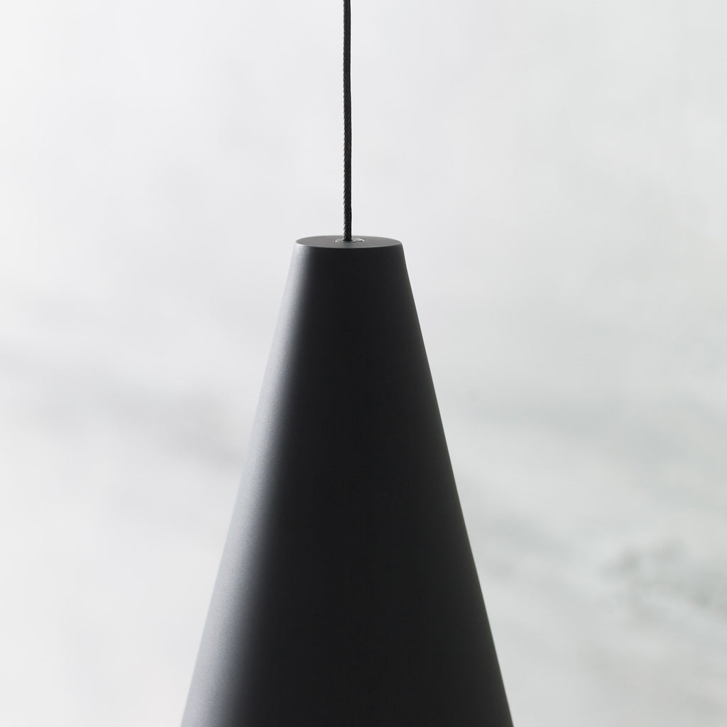 Joni Mini Pendant | Nightshade Black | Frost Glass Monopoint Bulb(s) Included