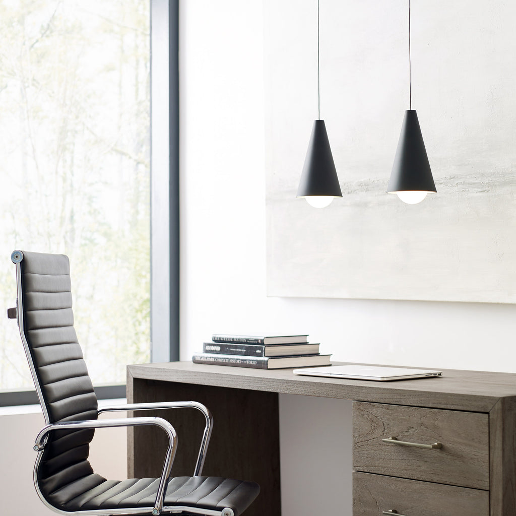 Joni Mini Pendant | Nightshade Black | Frost Glass Monopoint Bulb(s) Included