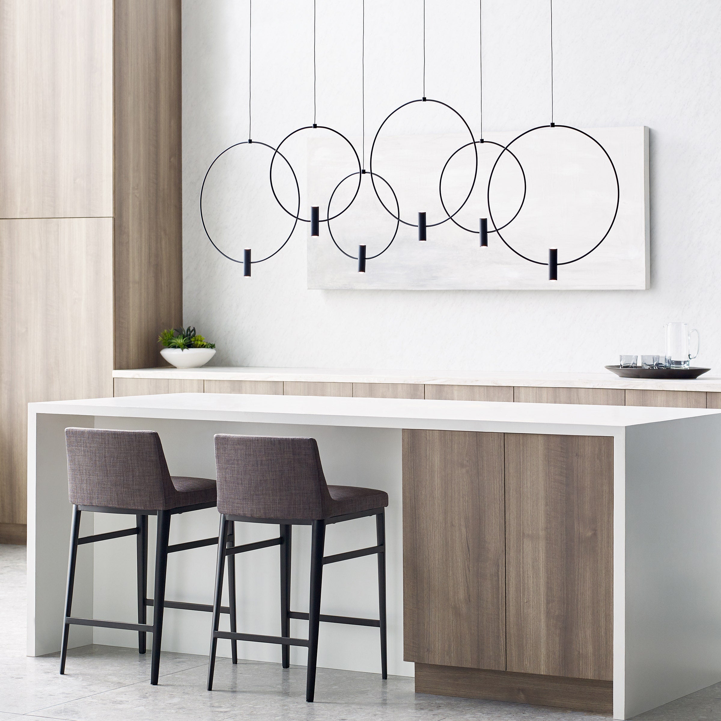 Layla Mini Large Pendant | Nightshade Black | Aluminum Monopoint Bulb(s) Included