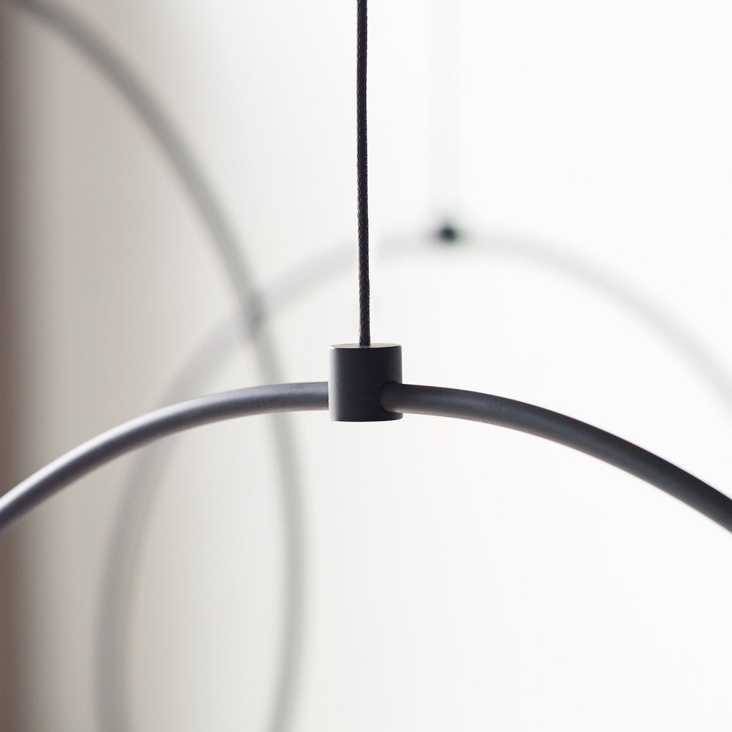 Layla Mini Large Pendant | Nightshade Black | Aluminum Monopoint Bulb(s) Included