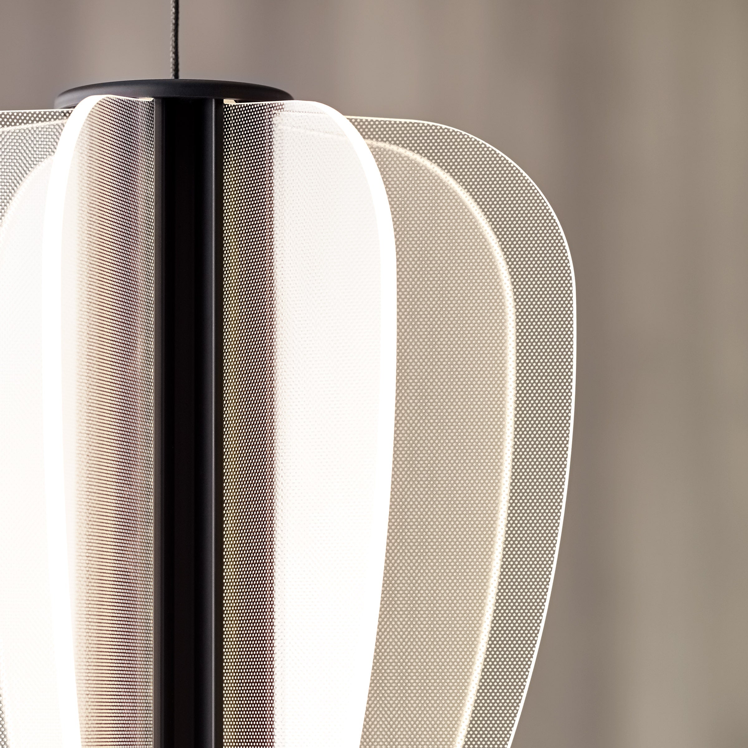 Mini Nyra Pendant | Nightshade Black | Acrylic Monopoint Bulb(s) Included