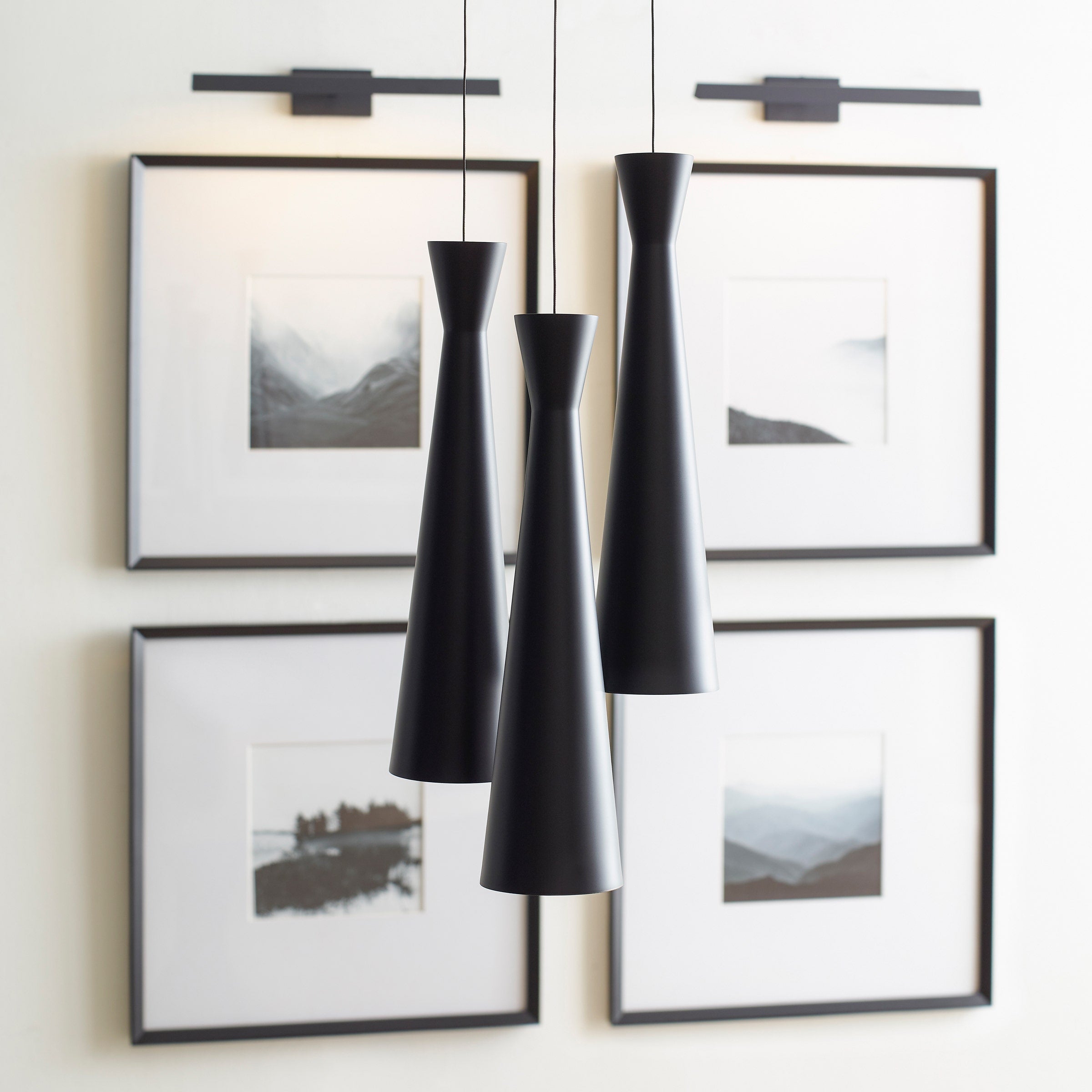 Windsor Pendant | Satin Nickel | Black Monopoint Bulb(s) Not Included