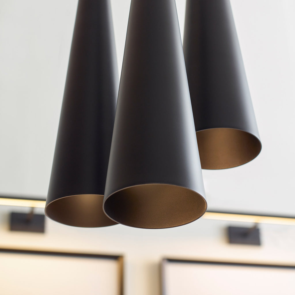 Windsor Pendant | Antique Bronze | Black MonoRail Bulb(s) Not Included