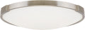 Lance 13 Flush Mount 13" DIAMETER Satin Nickel 2700K 90 CRI LED 2700k 120v