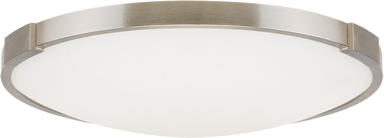 Lance 13 Flush Mount | Satin Nickel