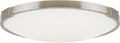 Lance 13 Flush Mount 13" DIAMETER Satin Nickel 3000K 90 CRI LED 3000k 120v