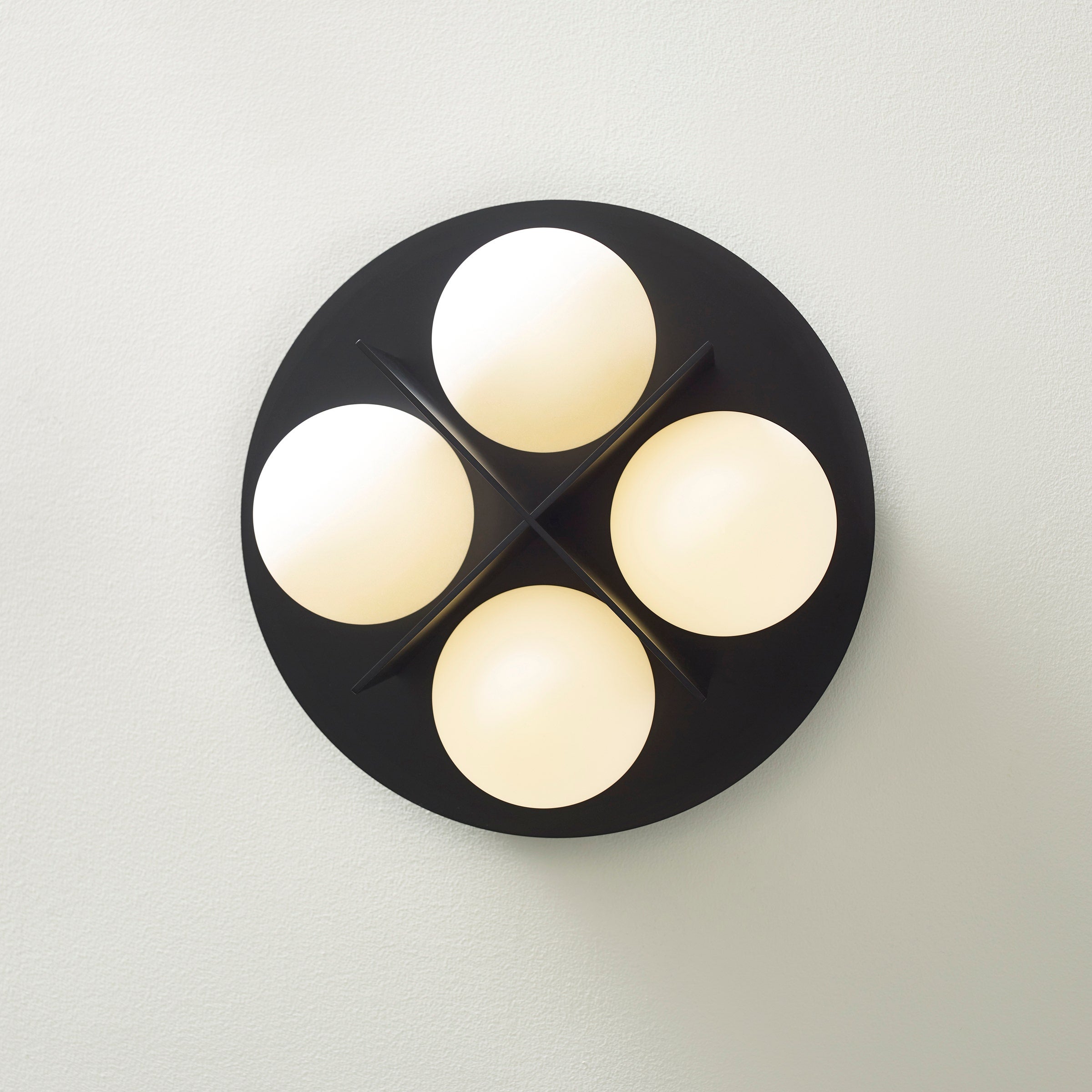 Orbel Flush Mount Matte Black Bulb Not Included