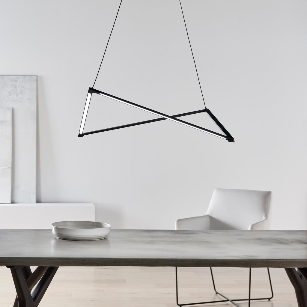 Balto Linear Suspension gunmetal LED 90 CRI 3000K 120V