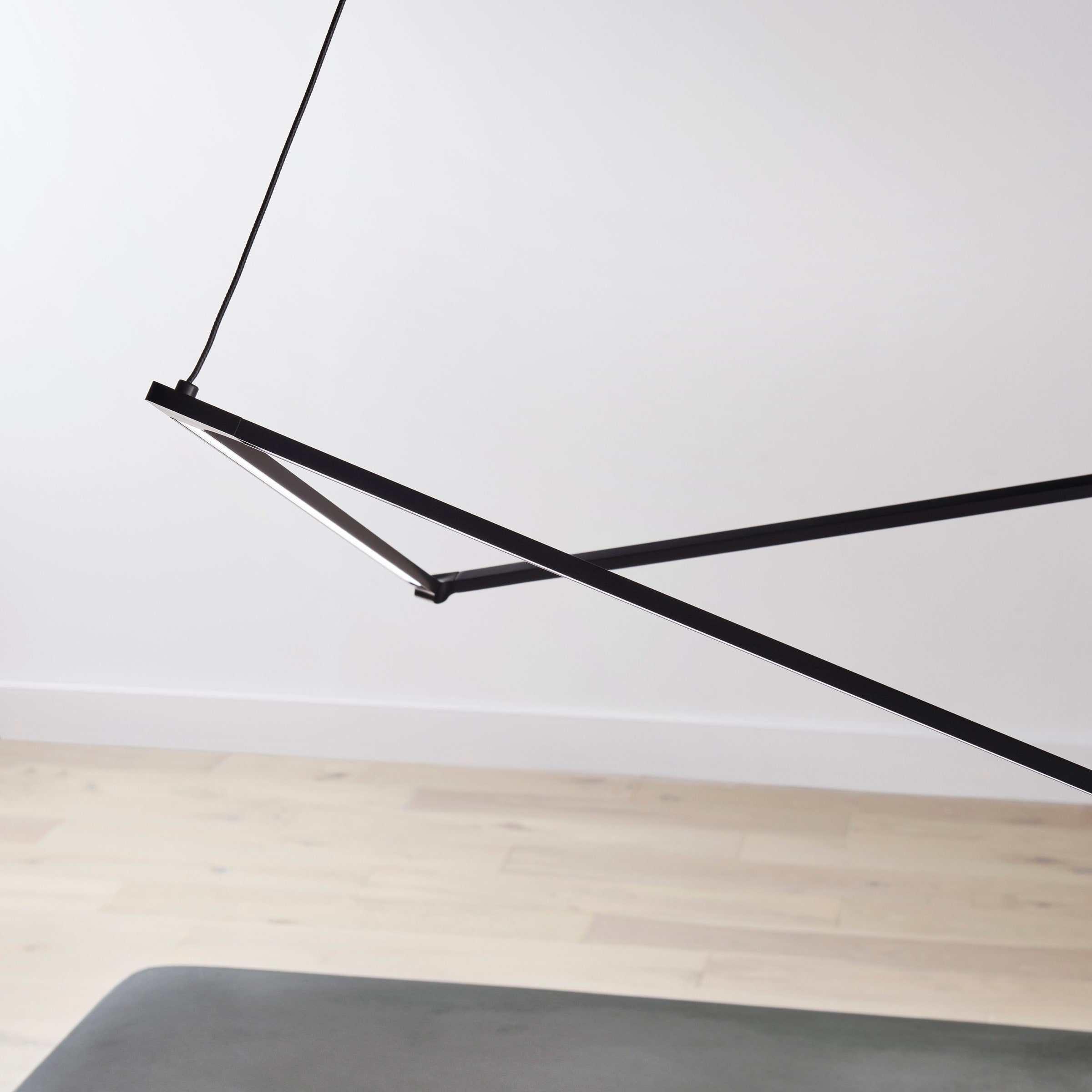 Balto Linear Suspension gunmetal LED 90 CRI 3000K 120V