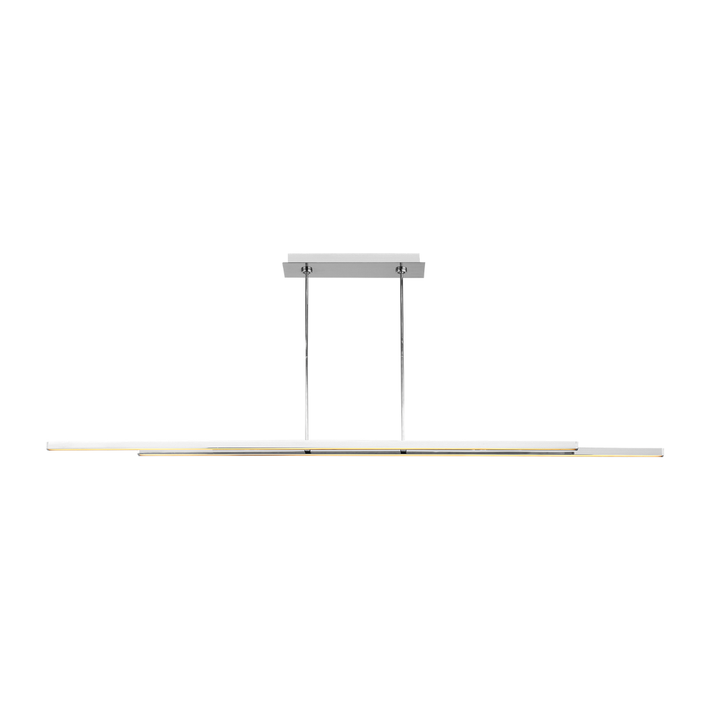 Stagger 2 84 Linear Suspension Polished stainless steel Integrated LED 2700K 90 CRI 120V