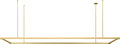 Stagger Halo 84 Linear Suspension Natural Brass Integrated LED 2700K 90 CRI 277V