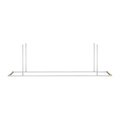 Stagger Halo 84 Linear Suspension polished stainless steel 2700K 90 CRI integrated led 90 cri 2700k 120v