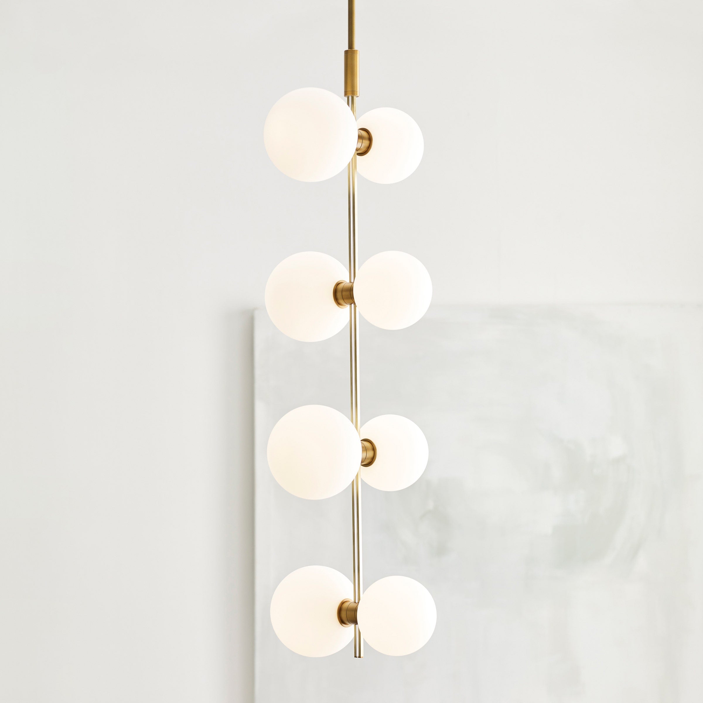 ModernRail Pendant Glass Orbs aged brass 3000K 90 CRI 24v surface canopy