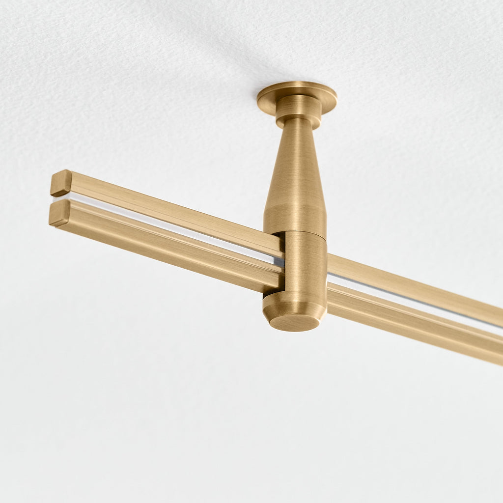 Ace Head MonoRail plated brass 2700K 90 CRI