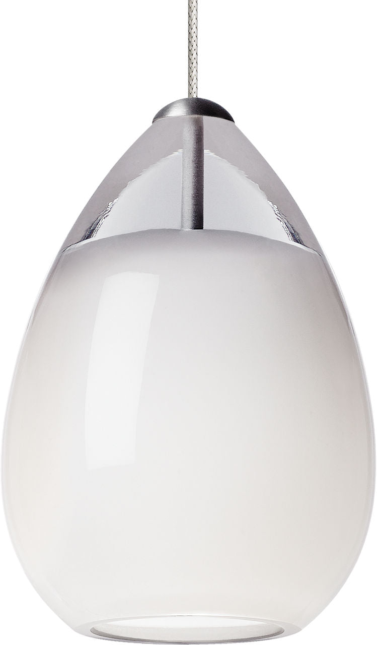 Alina Pendant | Antique Bronze | White Glass MonoRail Bulb(s) Not Included