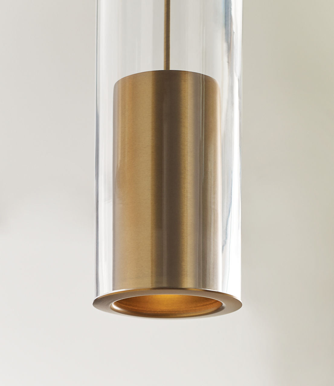 Mini Linger Chandelier 9 Light Natural Brass 3000K 90 CRI integrated led 90 cri 3000k remote