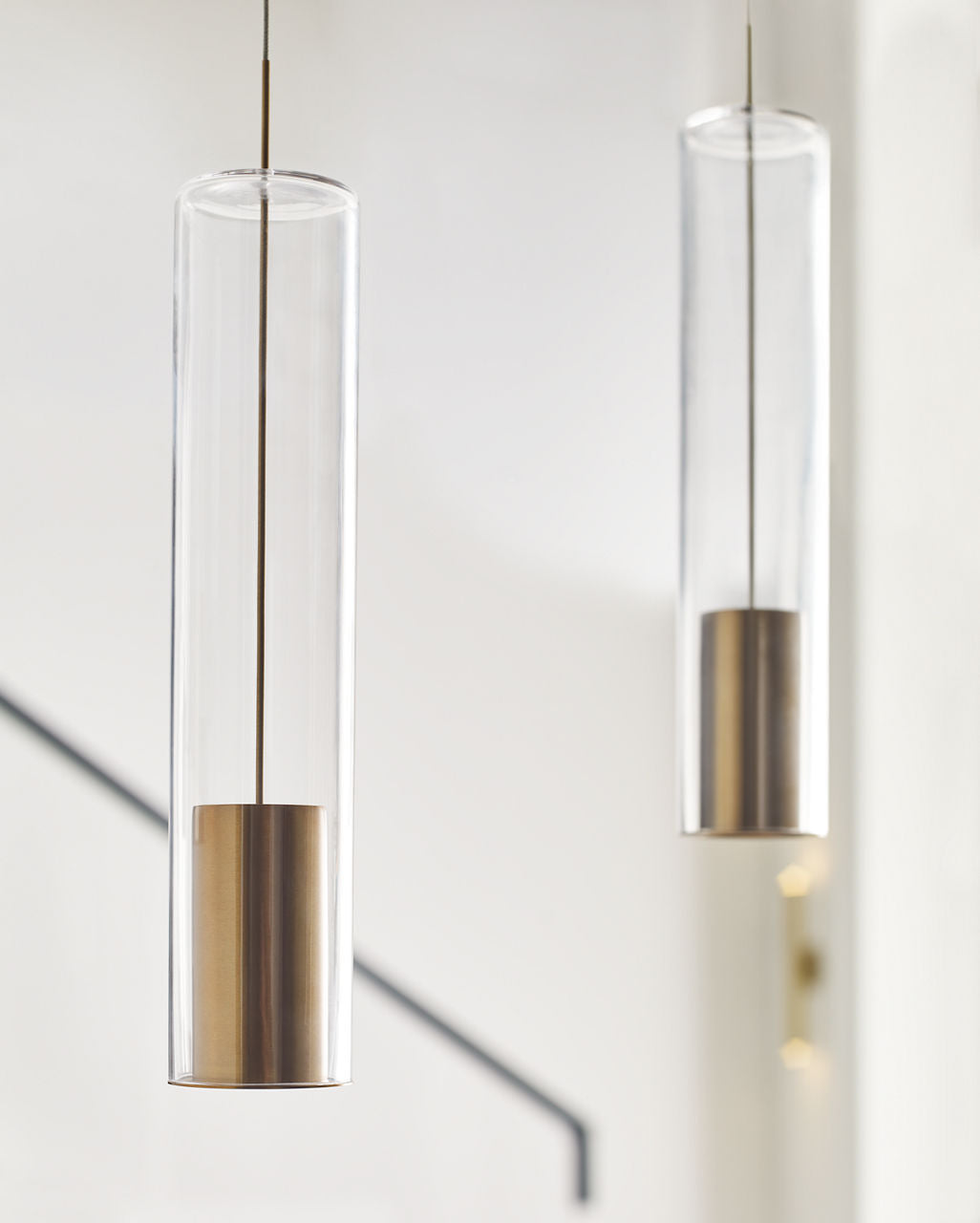 Captra Pendant | Aged Brass | Clear glass MonoRail Bulb(s) Not Included