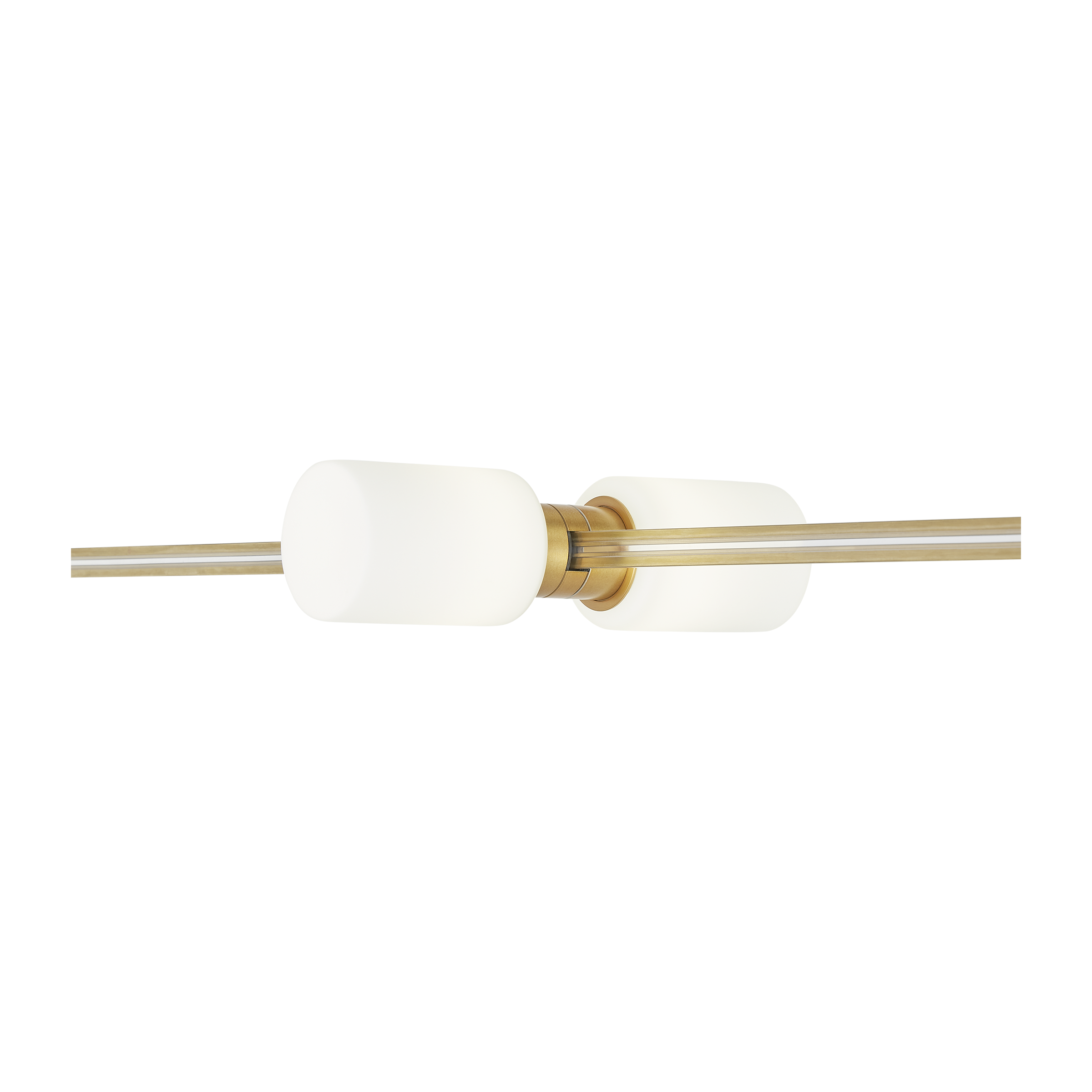 Cylinders Head Horizontal aged brass 3000K 90 CRI integrated led 90 cri 3000k 12v
