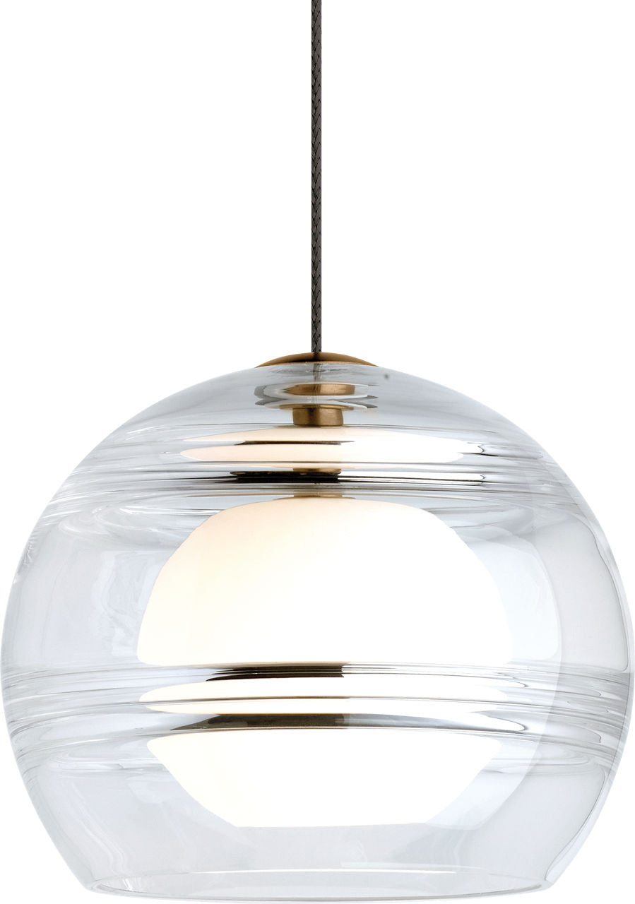 Sedona Pendant | Aged Brass | Clear MonoRail Bulb(s) Not Included