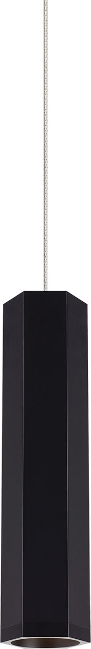 Blok Small Pendant | Matte Black and Satin Nickel |  Monopoint Bulb(s) Not Included
