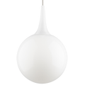 Pele Pendant MonoPoint White satin nickel 3000K 90 CRI 12 volt led 90 cri 3000k (t20/t24)