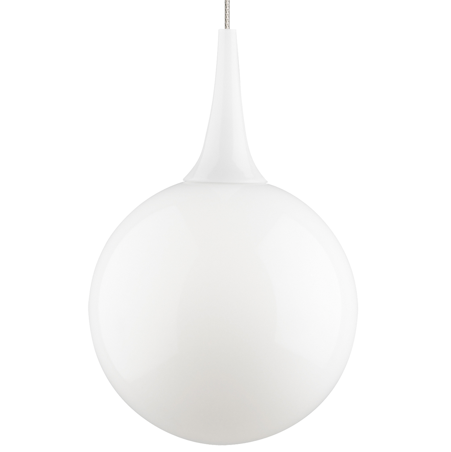 Pele Pendant MonoPoint White satin nickel 3000K 90 CRI 12 volt led 90 cri 3000k (t20/t24)