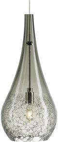 Seguro Pendant | Satin Nickel | Smoke glass Monopoint Bulb(s) Not Included