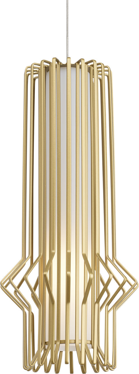 Syrma Mini Pendant | Satin Nickel | Satin Gold Monopoint Bulb(s) Not Included