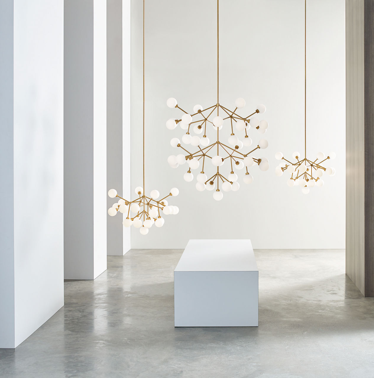 Mini Hanea Pendant | Natural Brass | Acrylic Shade MonoRail Bulb(s) Not Included