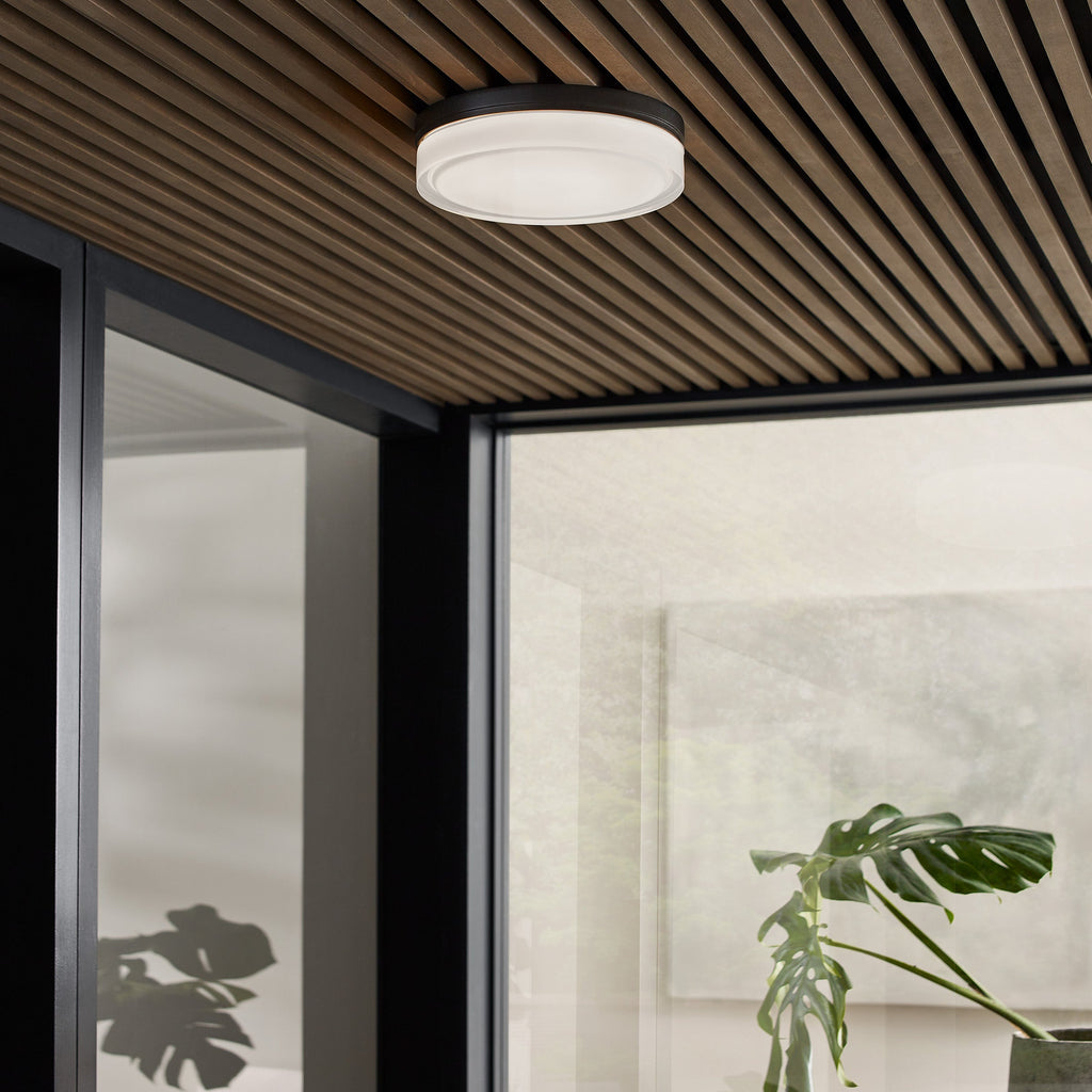 Cirque Large Outdoor Wall/Flush Mount Large Bronze 3000K 90 CRI