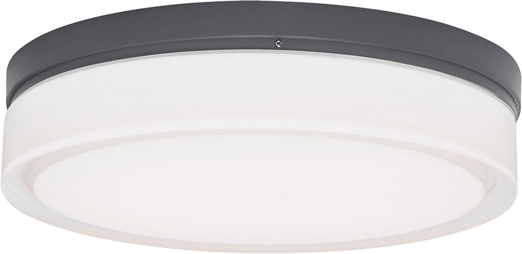 Cirque Small Outdoor Wall/Flush Mount Small Charcoal 3000K 90 CRI