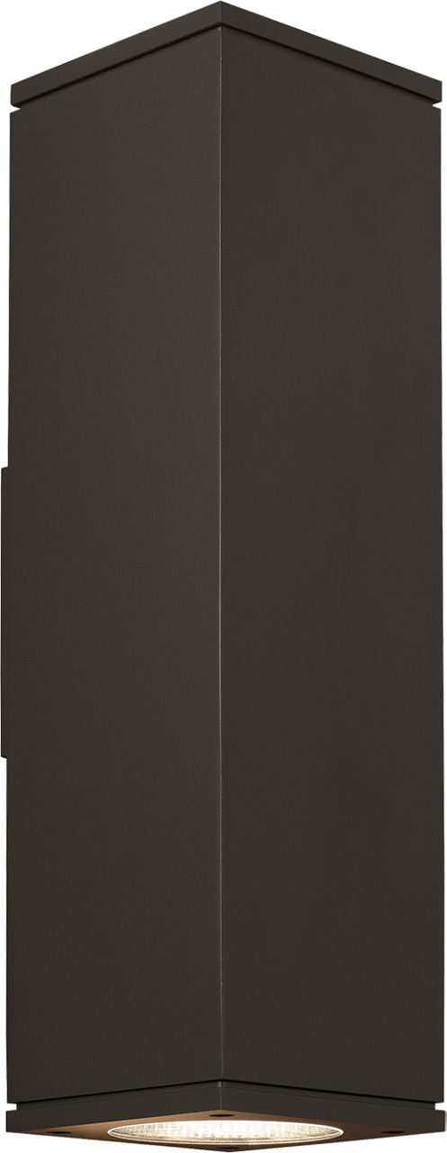 Tegel 18 Outdoor Wall | Black 3000K 36° Downlight None