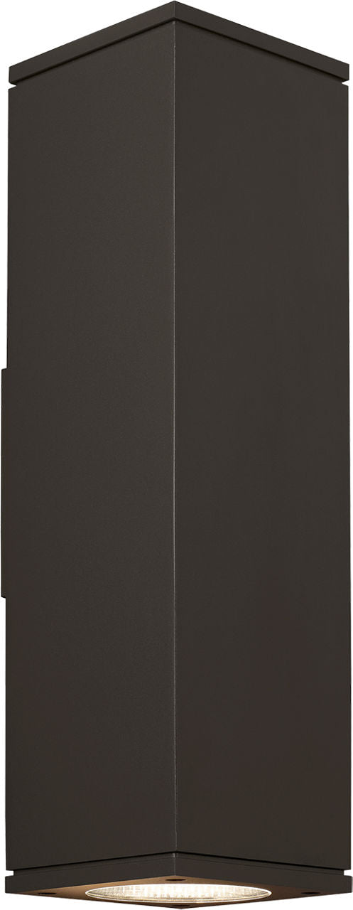 Tegel 18 Outdoor Wall | Bronze 4000K 10° Up + 36° Down Uplight + Downlight None